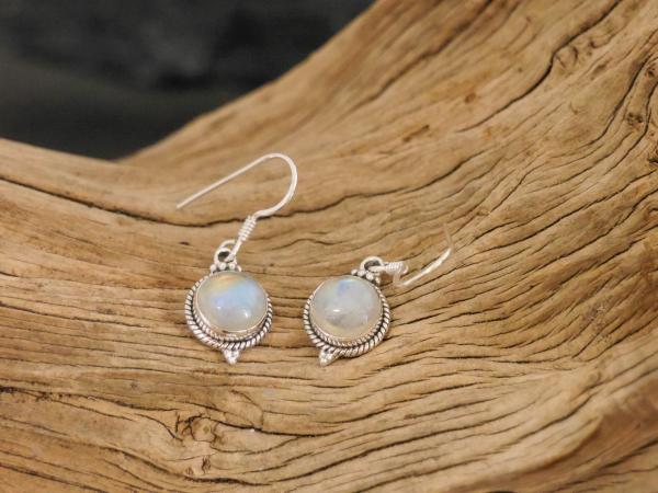 Earrings Silver  Moonstone